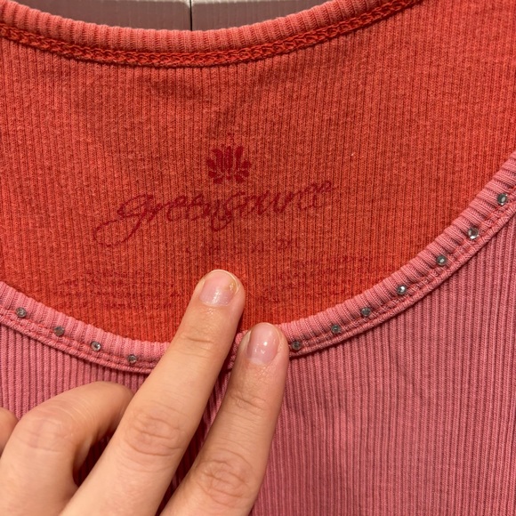 GREENSOURCE Women’s Studded Sequin Tank Top Shirt - light pink, size M - Picture 2 of 3